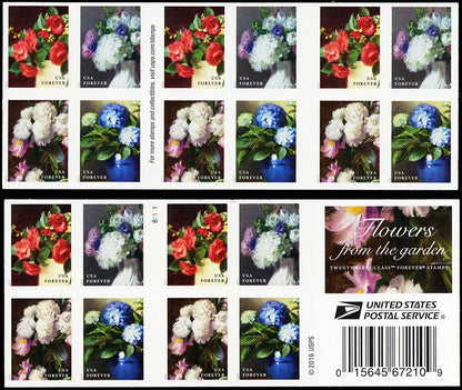 2017 USa Forever Flowers from The Garden Stamps