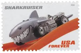 2018 USa Forever Hot Wheels Stamps