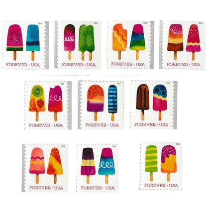 2018 USa Forever Ice Cream Self Stamp
