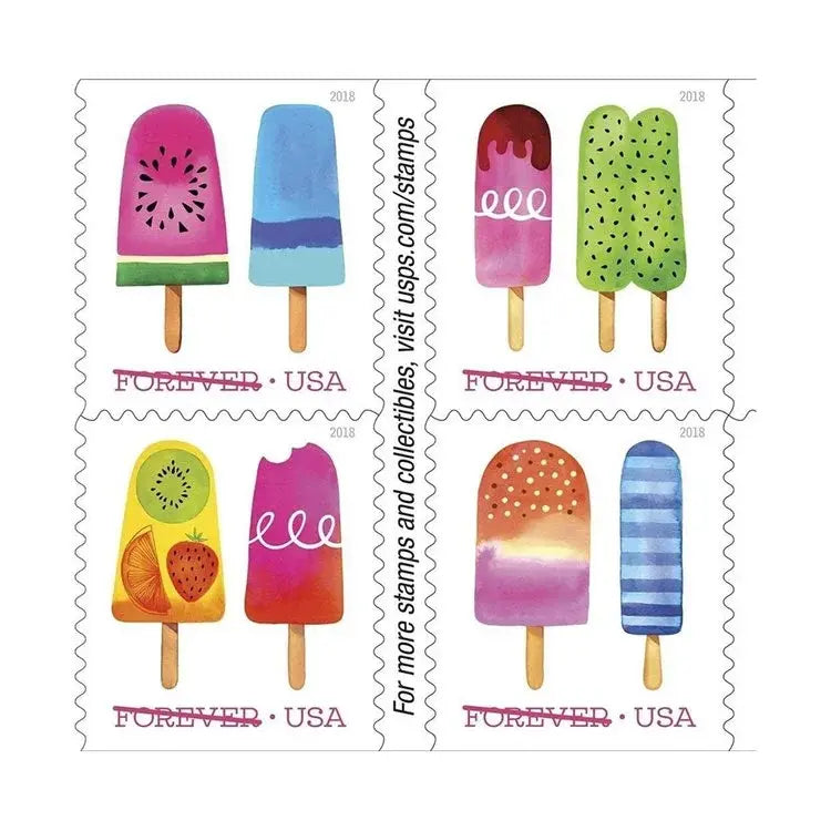 2018 USa Forever Ice Cream Self Stamp
