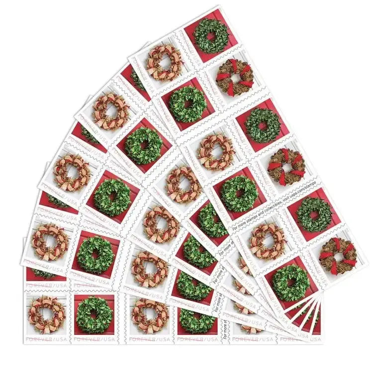 2019 USa Forever Holiday Wreaths Stamp