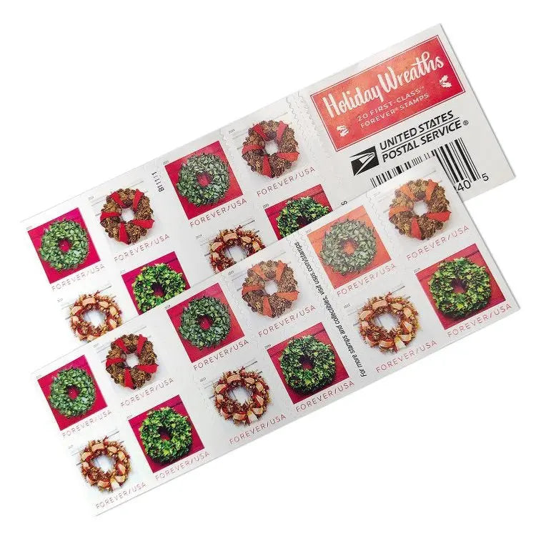 2019 USa Forever Holiday Wreaths Stamp