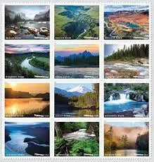 2019 USa Forever Wild And Scenic Rivers Stamps