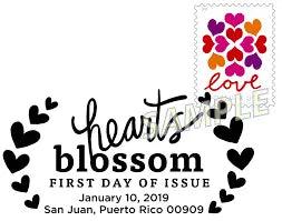 2019 USa Forever Hearts Blossom Love Stamps
