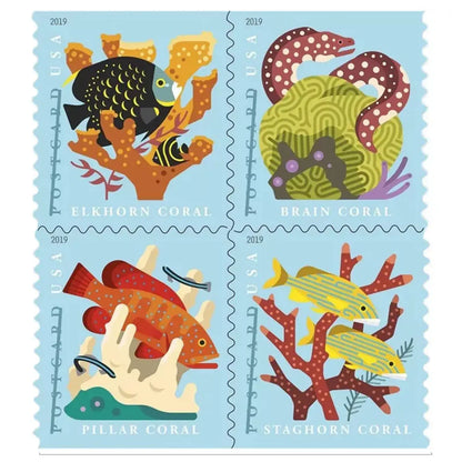 2019 USa Forever Coral Reefs Stamps