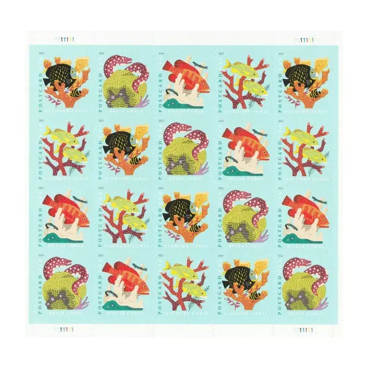 2019 USa Forever Coral Reefs Stamps