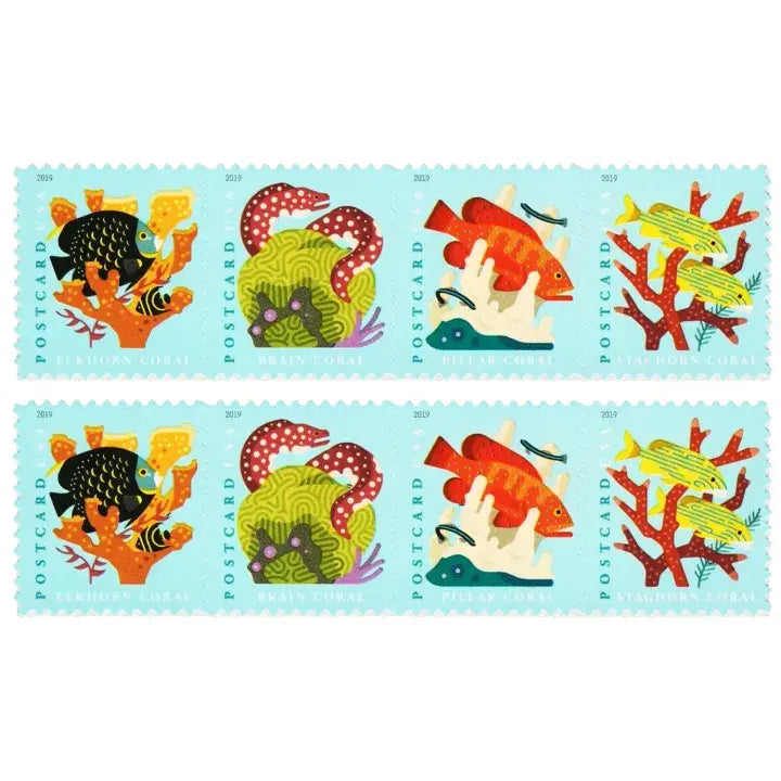 2019 USa Forever Coral Reefs Stamps