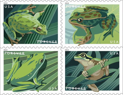2019 USa Forever Frogs Stamps