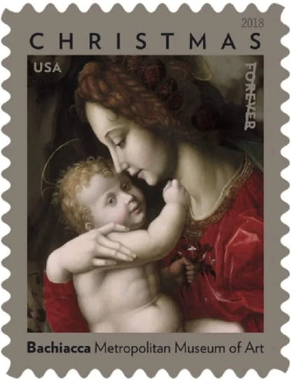 2018 USa Forever Madonna and Child by Bachiacca Stamps