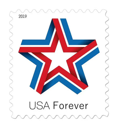 2019 USa Forever Star Ribbon Stamps
