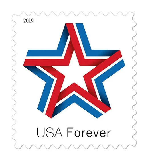 2019 USa Forever Star Ribbon Stamps