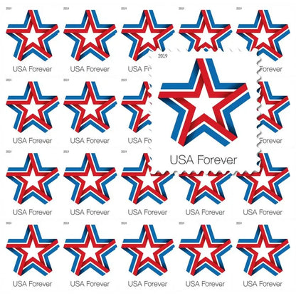 2019 USa Forever Star Ribbon Stamps