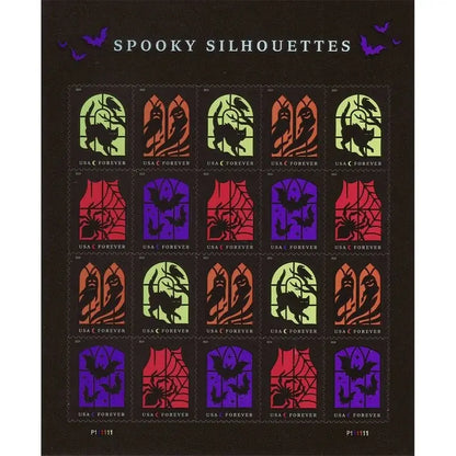 2019 USa Forever Spooky Silhouettes Framed Stamps