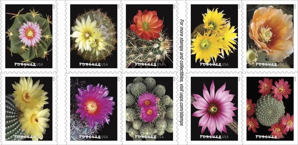 2019 USa Forever Cactus Flowers Stamps