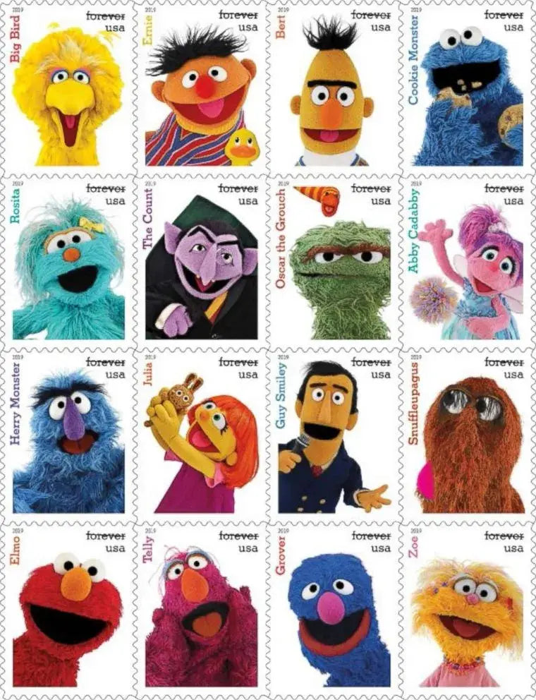 2019 USa Forever Sesame Street Stamps