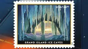 2020 USa Forever Grand Island Ice Caves Stamps
