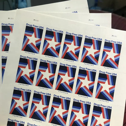 2020 USa Forever Drug Free USA Stamps