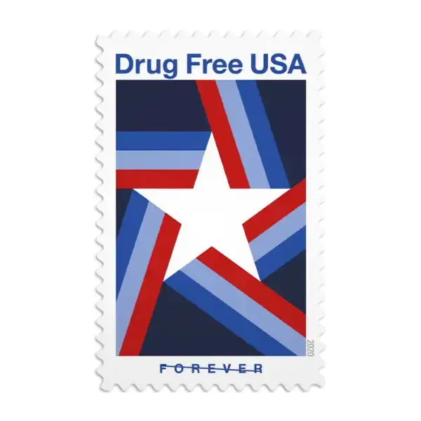 2020 USa Forever Drug Free USA Stamps