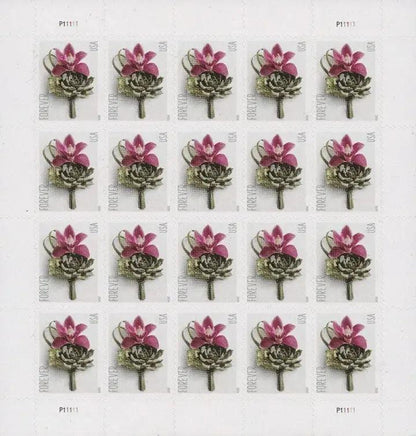 2020 USa Forever Contemporary Boutonniere Stamps