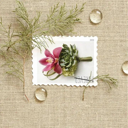 2020 USa Forever Contemporary Boutonniere Stamps