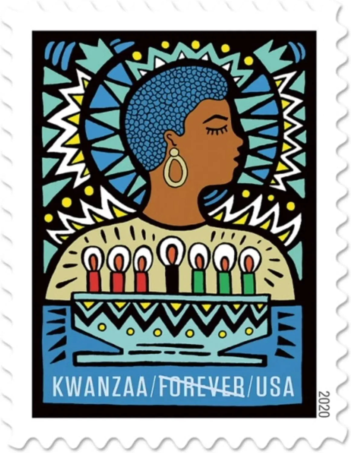 2020 USa Forever Kwanzaa Postage Stamps