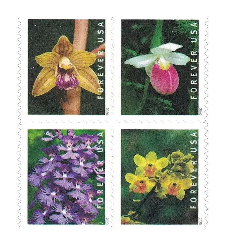 2020 USa Forever Wild Orchids Stamps