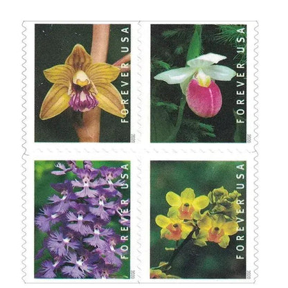 2020 USa Forever Wild Orchids Stamps