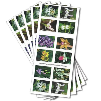 2020 USa Forever Wild Orchids Stamps
