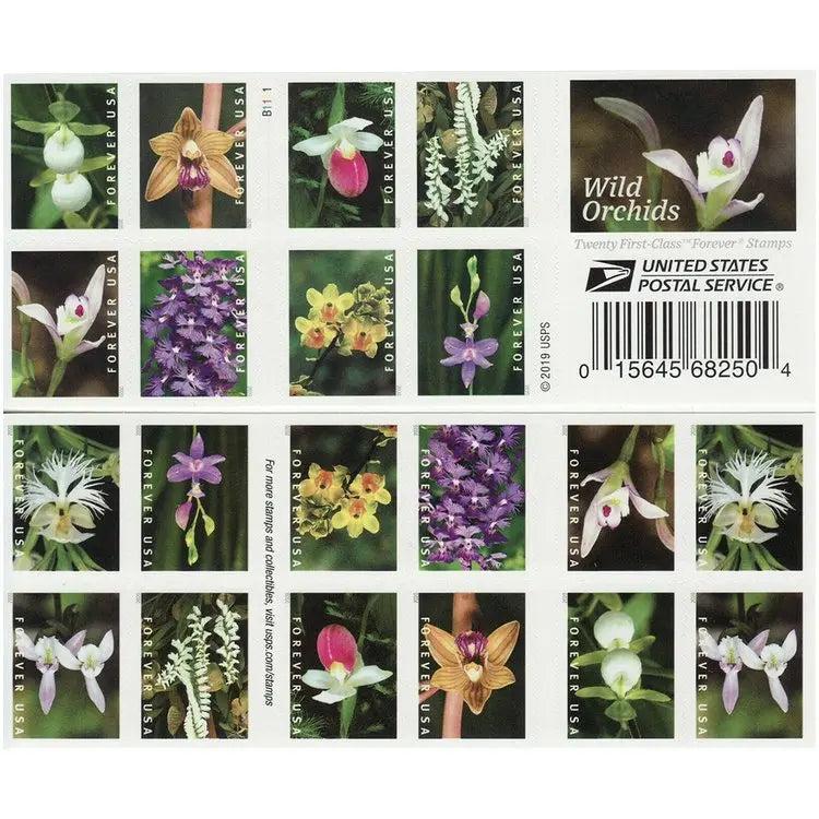 2020 USa Forever Wild Orchids Stamps