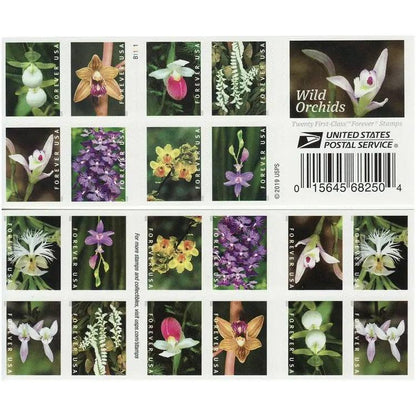 2020 USa Forever Wild Orchids Stamps