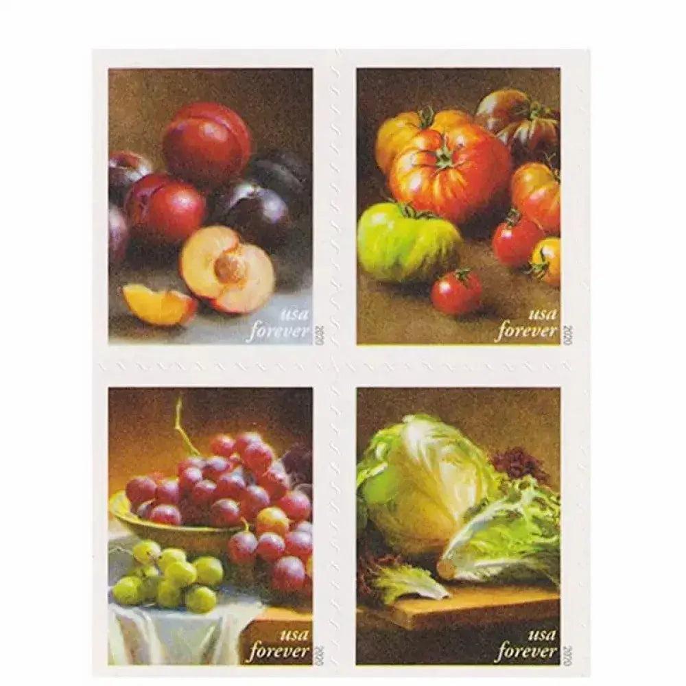 2020 USa Forever Fruits & Vegetables Stamps
