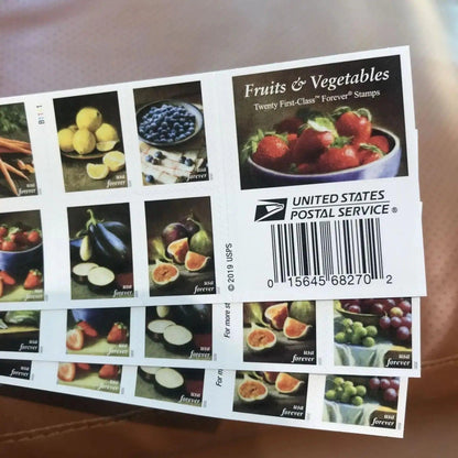 2020 USa Forever Fruits & Vegetables Stamps