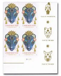 2020 USa Forever Lunar New Year: Year of the Rat Stamps