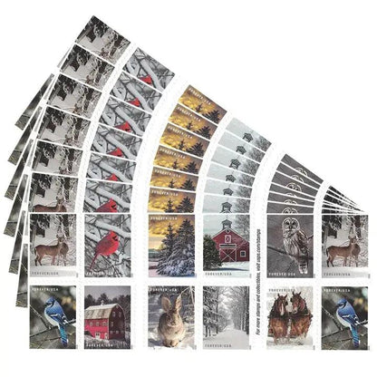 2020 USa Forever Winter Scenes Stamps