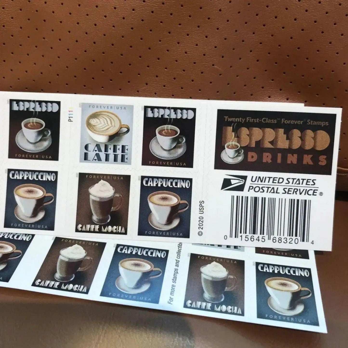 2021 USa Forever Espresso Drinks Coffee Stamps