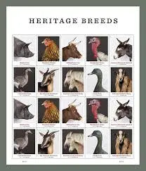 2021 USa Forever New Heritage Breeds Stamps