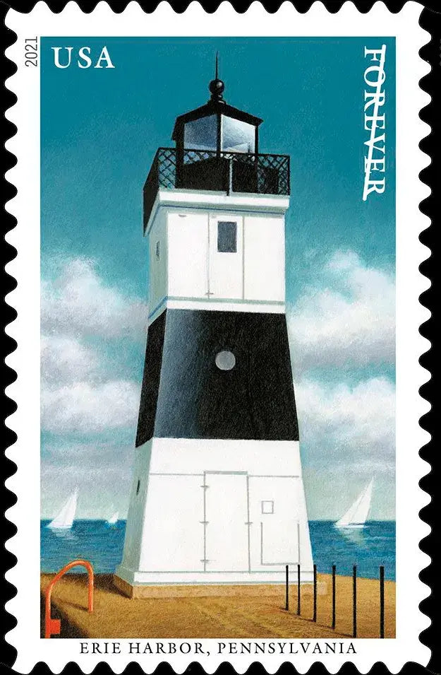 2021 USa Forever Mid Atlantic Lighthouses Stamp