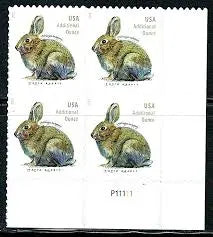 2021 USa Forever Brush Rabbit Additional Ounce Stamps