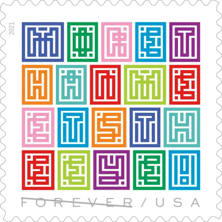 2021 USa Forever  Mystery Message Stamps