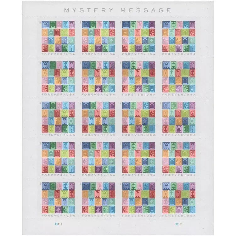 2021 USa Forever  Mystery Message Stamps