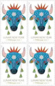 2021 USa Forever Lunar New Year Year Of The Ox Stamps