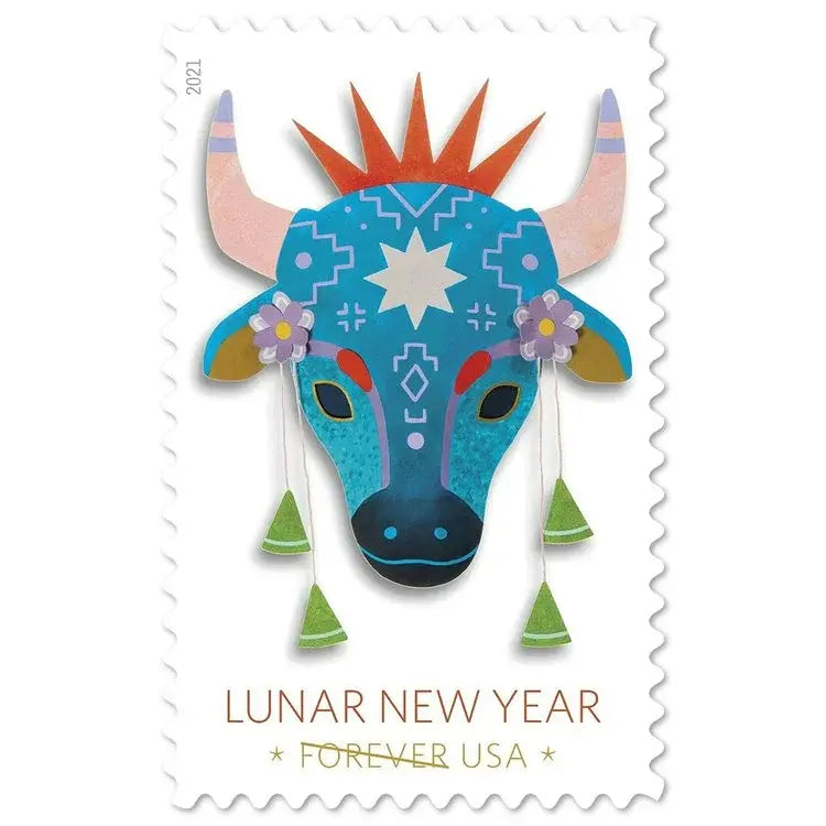 2021 USa Forever Lunar New Year Year Of The Ox Stamps