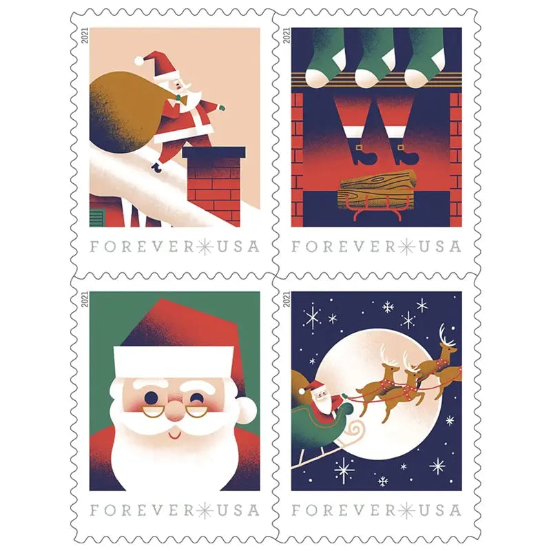 2021 USa Forever A Visit from St Nick Stamps