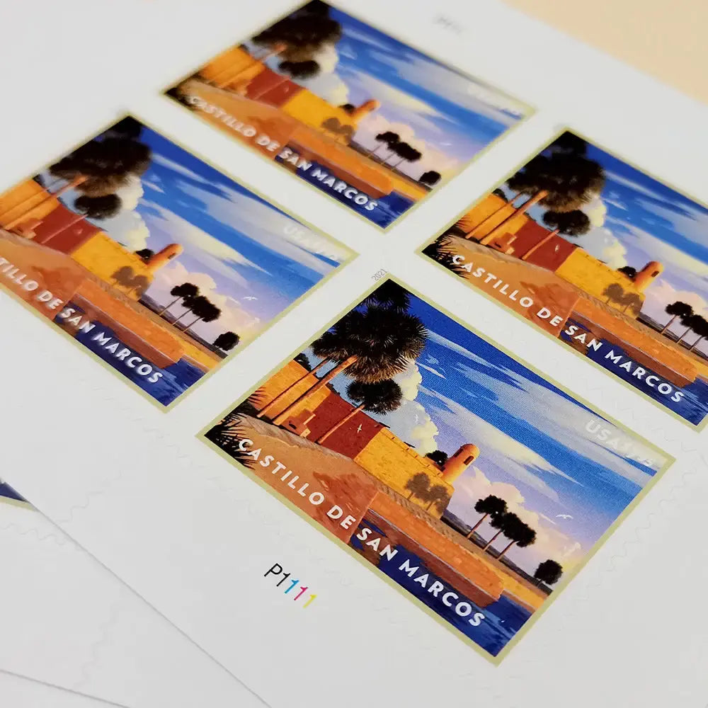 2021 USa Forever Castillo De San Marcos Stamps