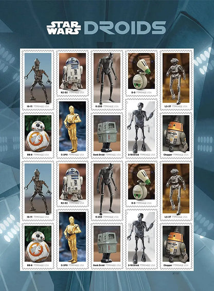2021 USa Forever Star Wars Droids Stamps