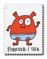 2021 USa Forever Message Monsters Stamps