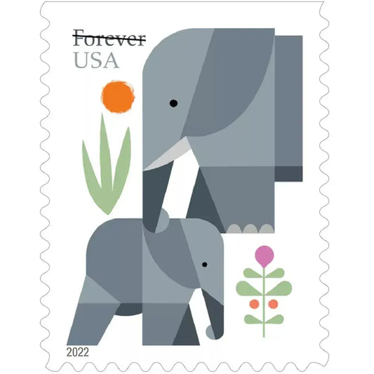 2022 USa Forever Elephants Stamps