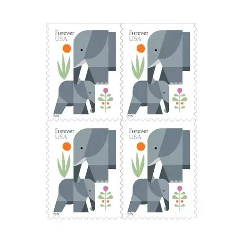 2022 USa Forever Elephants Stamps