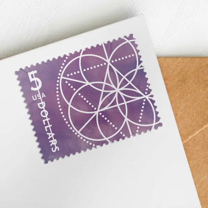 2022 USa Forever $5 Floral Geometry Stamps