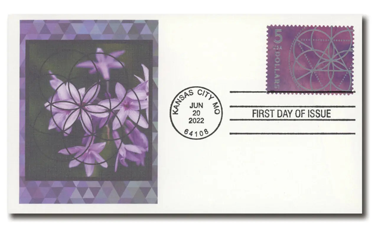 2022 USa Forever 5 dollar floral geometry stamps